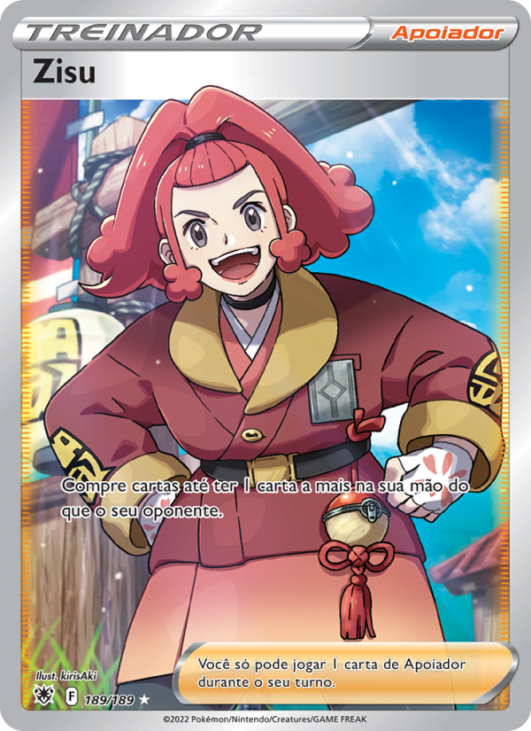 Zisu 189 — Estrelas Radiantes (Portuguese Pokémon TCG card)