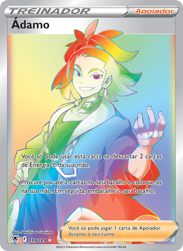 Ádamo 199 — Estrelas Radiantes (Portuguese Pokémon TCG card)
