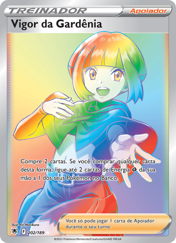 Vigor da Gardênia 202 — Estrelas Radiantes (Portuguese Pokémon TCG card)