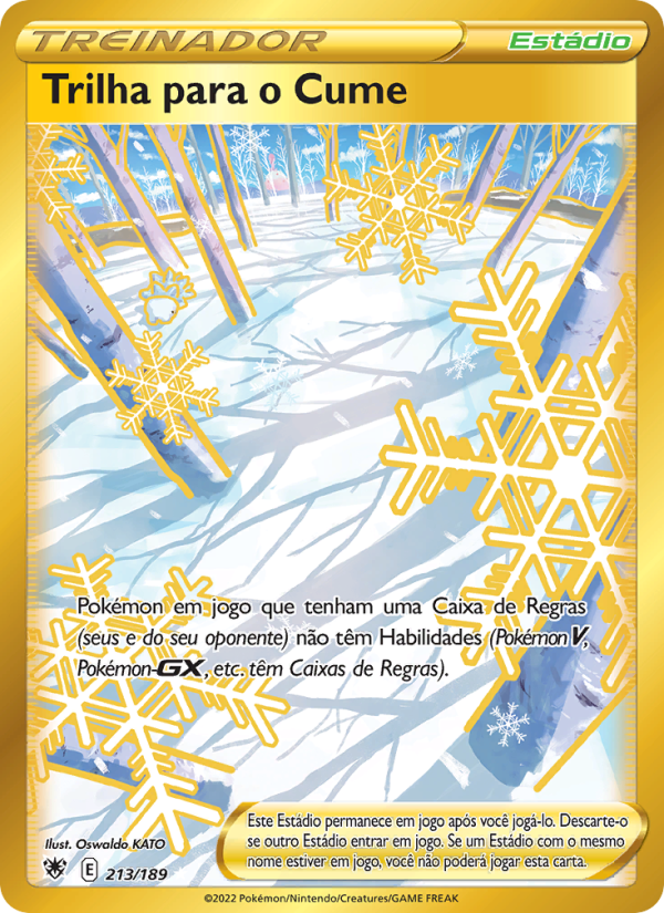 Trilha para o Cume 213 — Estrelas Radiantes (Portuguese Pokémon TCG card)