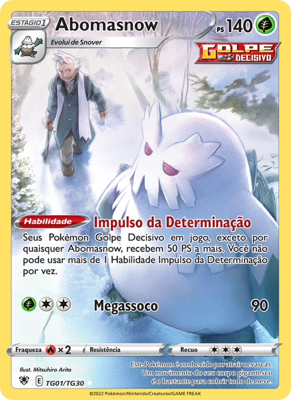 Abomasnow TG01 — Estrelas Radiantes (Portuguese Pokémon TCG card)