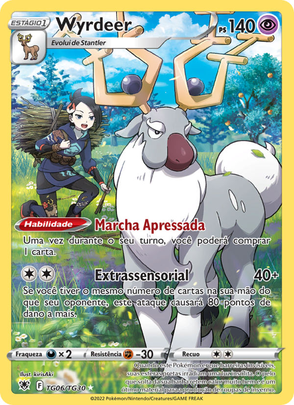 Wyrdeer TG06 — Astral Radiance (Portuguese Pokémon TCG card)