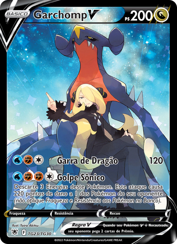 Garchomp V TG23 — Estrelas Radiantes (Portuguese Pokémon TCG card)