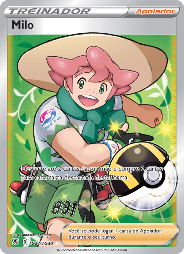 Milo TG27 — Estrelas Radiantes (Portuguese Pokémon TCG card)