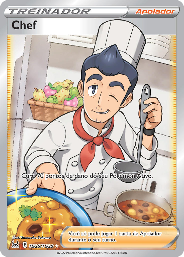 Chef TG25 — Origem Perdida Galeria de Treinador (Portuguese Pokémon TCG card)