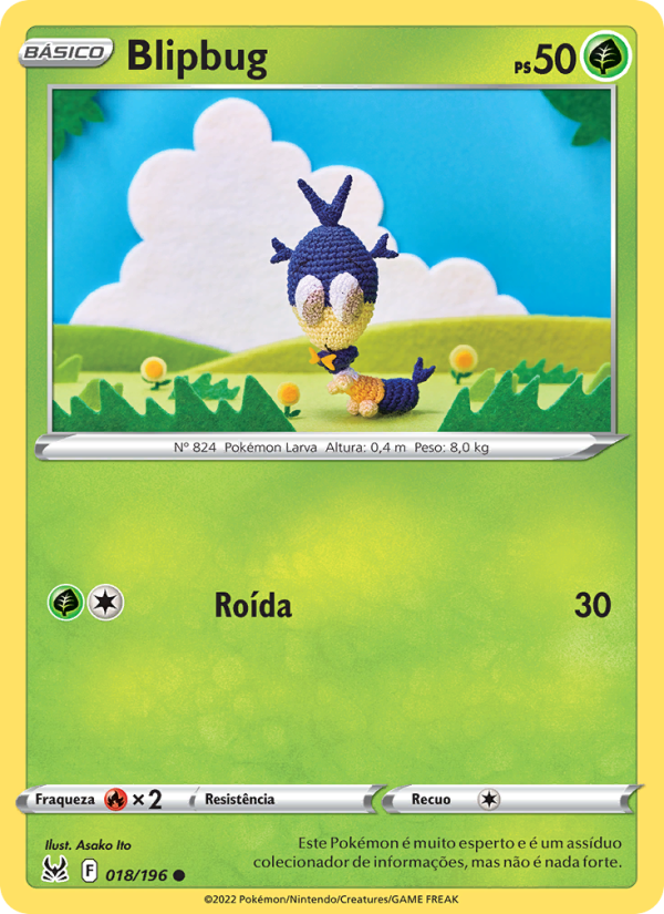 Blipbug 018 — Origem Perdida (Portuguese Pokémon TCG card)