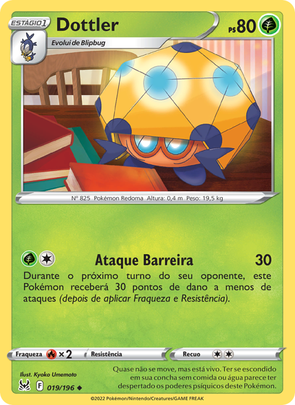 Dottler 019 — Origem Perdida (Portuguese Pokémon TCG card)