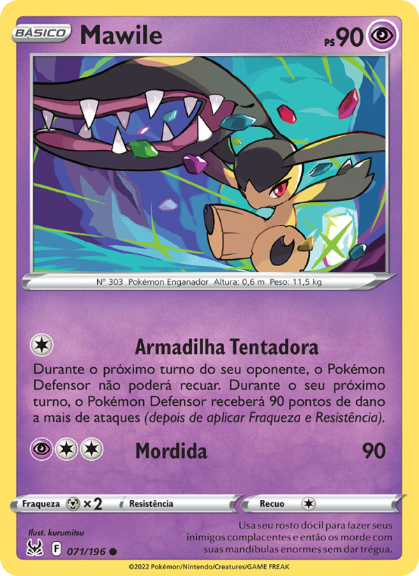 Mawile 071 — Lost Origin (Portuguese Pokémon TCG card)