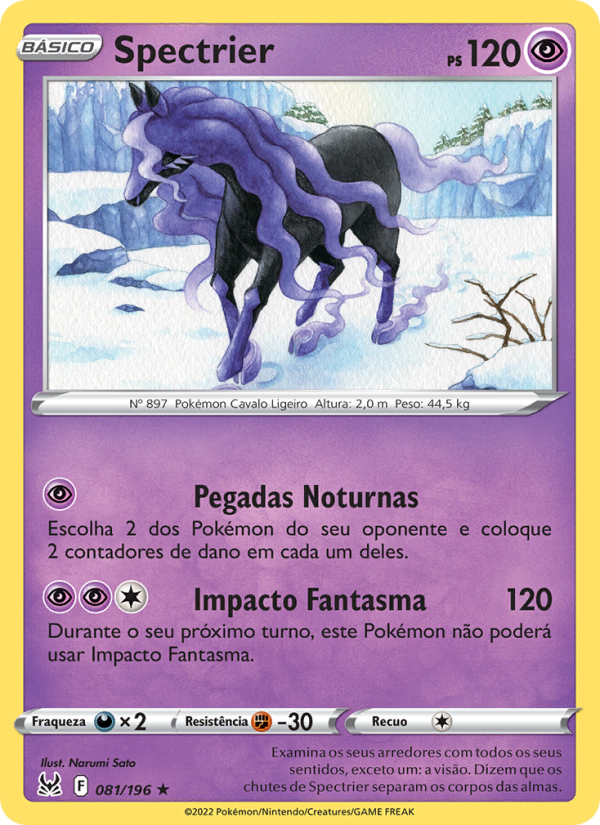 Spectrier 081 — Lost Origin (Portuguese Pokémon TCG card)