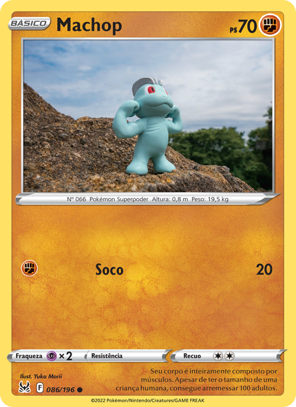 Machop 086 — Origem Perdida (Portuguese Pokémon TCG card)