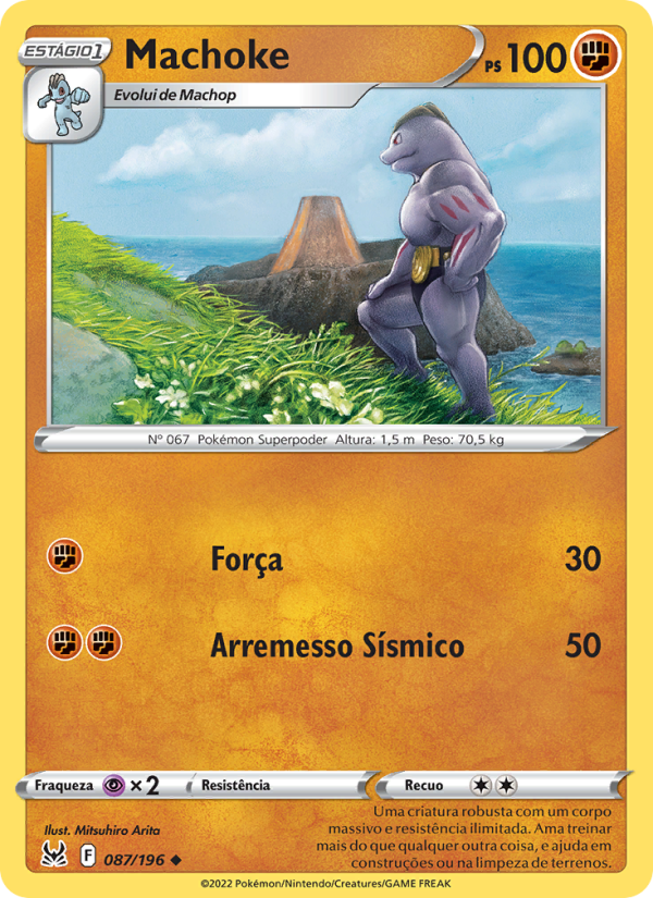 Machoke 087 — Origem Perdida (Portuguese Pokémon TCG card)