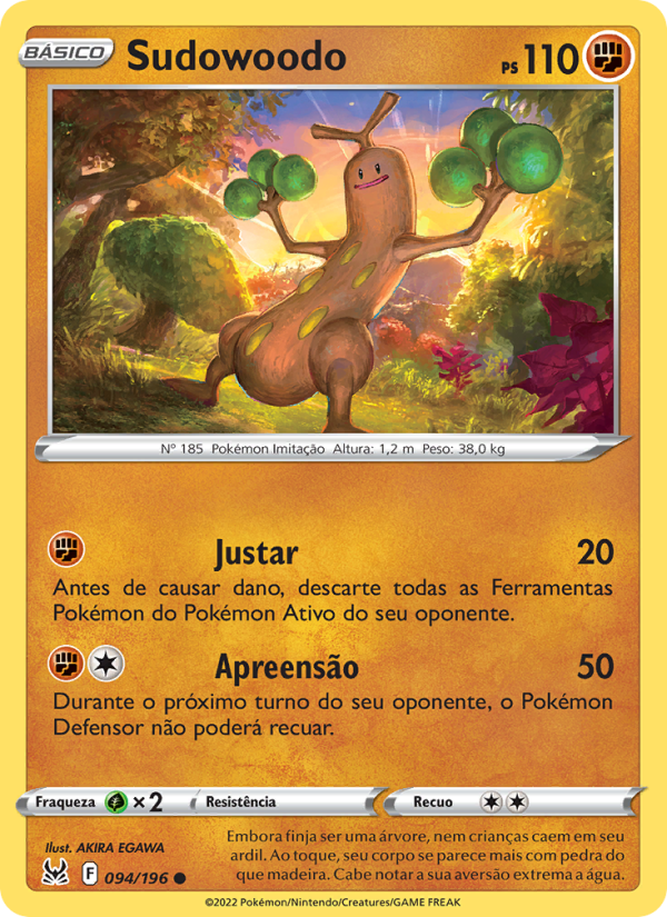Sudowoodo 094 — Origem Perdida (Portuguese Pokémon TCG card)