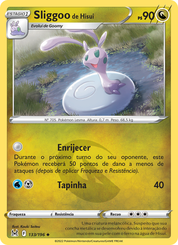 Sliggoo de Hisui 133 — Origem Perdida (Portuguese Pokémon TCG card)