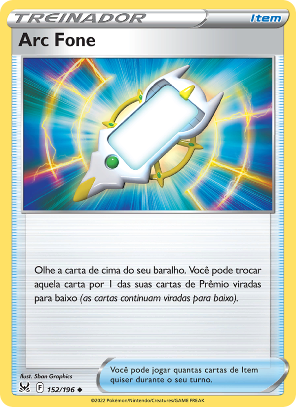 Arc Fone 152 — Origem Perdida (Portuguese Pokémon TCG card)