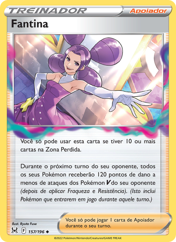 Fantina 157 — Origem Perdida (Portuguese Pokémon TCG card)