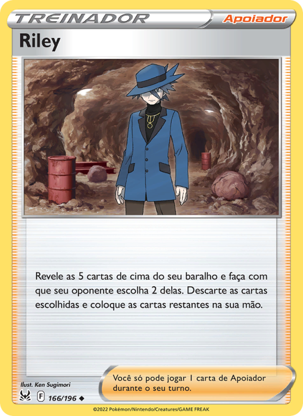 Riley 166 — Origem Perdida (Portuguese Pokémon TCG card)