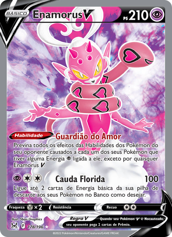 Enamorus V 178 — Origem Perdida (Portuguese Pokémon TCG card)