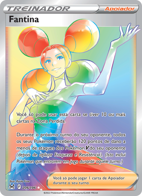 Fantina 206 — Origem Perdida (Portuguese Pokémon TCG card)