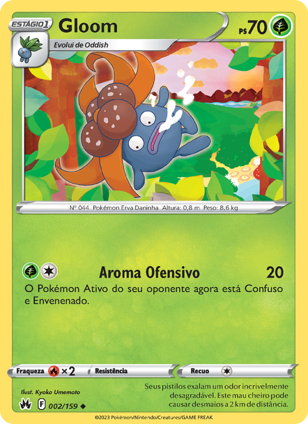 Gloom 002 — Realeza Absoluta (Portuguese Pokémon TCG card)