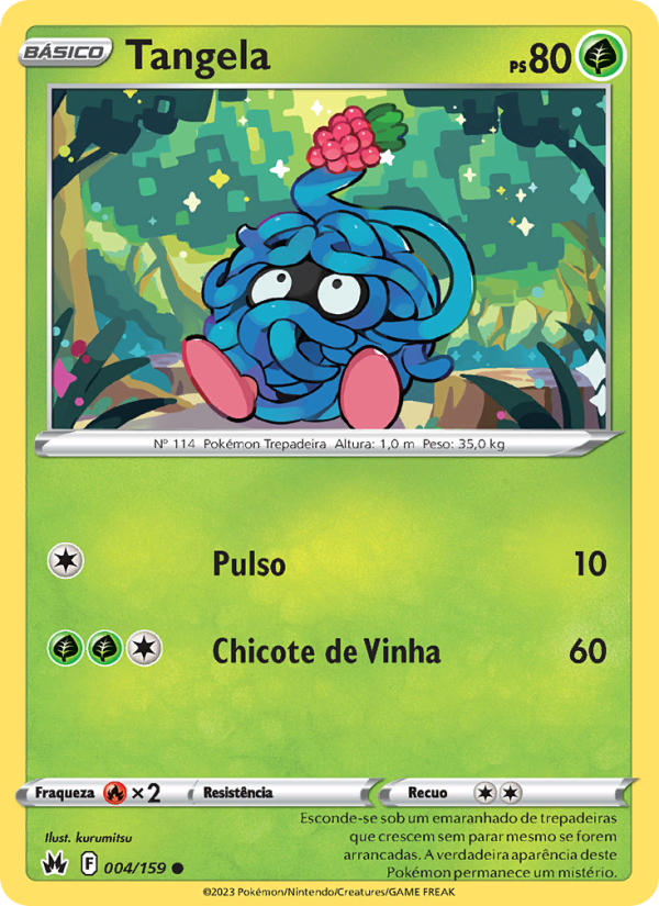 Tangela 004 — Realeza Absoluta (Portuguese Pokémon TCG card)