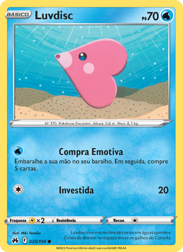 Luvdisc 035 — Realeza Absoluta (Portuguese Pokémon TCG card)
