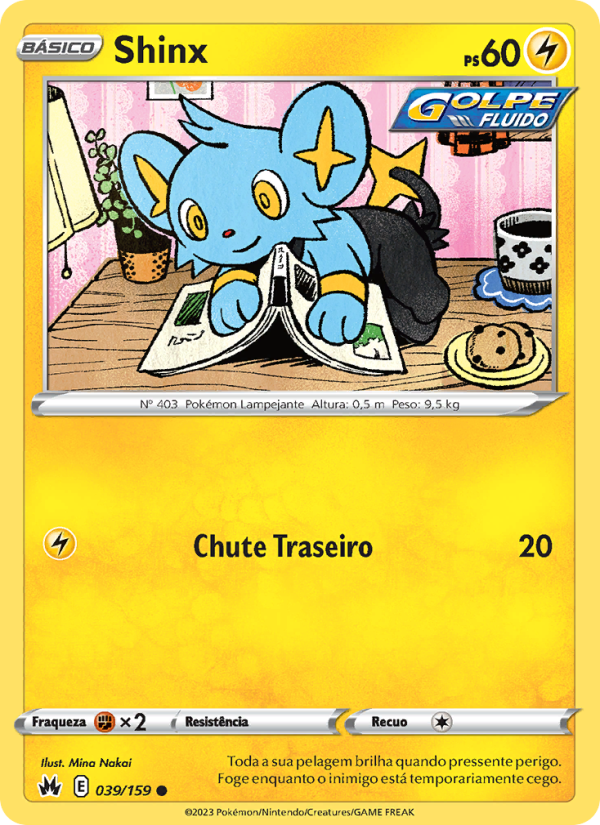 Shinx 039 — Realeza Absoluta (Portuguese Pokémon TCG card)