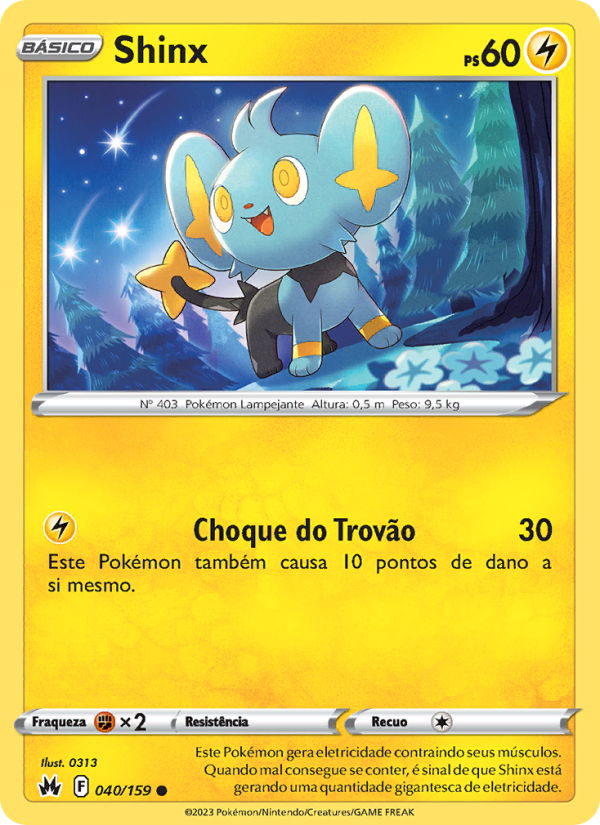 Shinx 040 — Realeza Absoluta (Portuguese Pokémon TCG card)