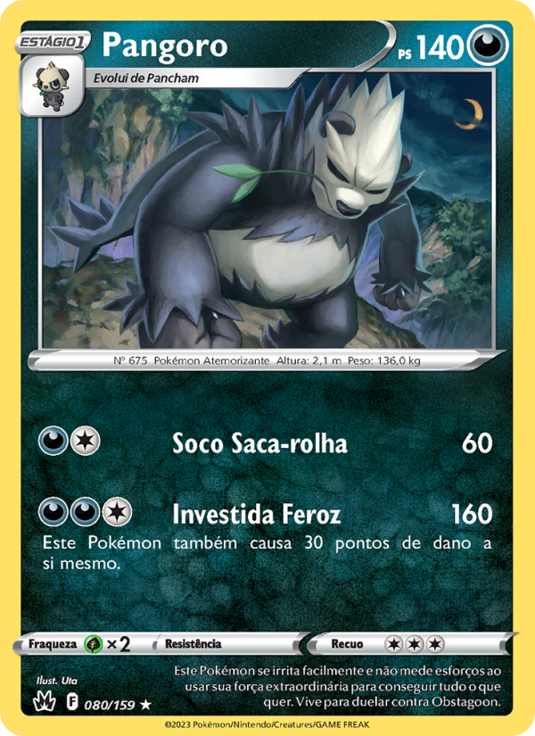 Pangoro 080 — Realeza Absoluta (Portuguese Pokémon TCG card)