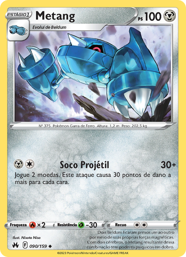Metang 090 — Realeza Absoluta (Portuguese Pokémon TCG card)