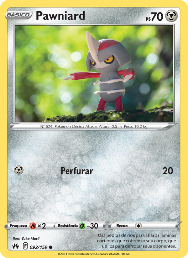 Pawniard 092 — Zenit der Könige (Portuguese Pokémon TCG card)