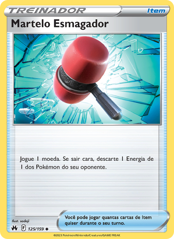 Martelo Esmagador 125 — Realeza Absoluta (Portuguese Pokémon TCG card)