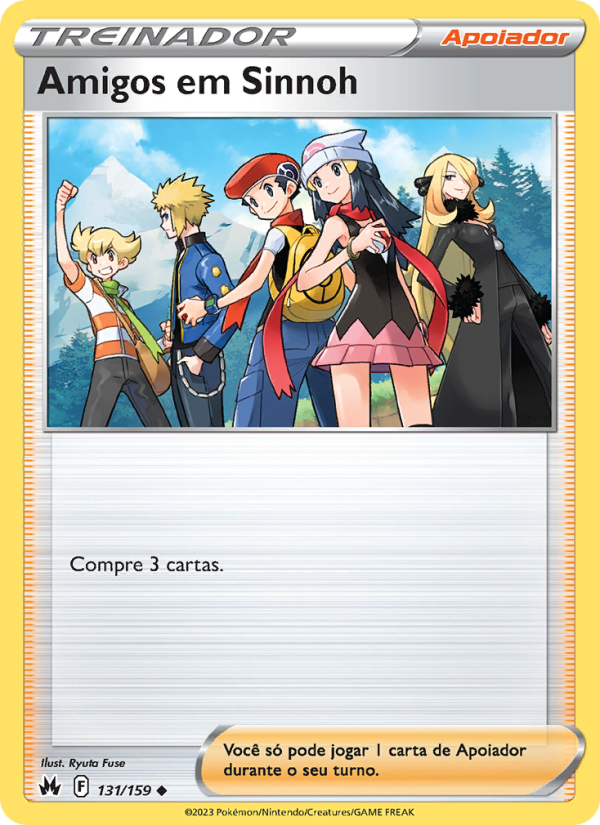 Amigos em Sinnoh 131 — Realeza Absoluta (Portuguese Pokémon TCG card)
