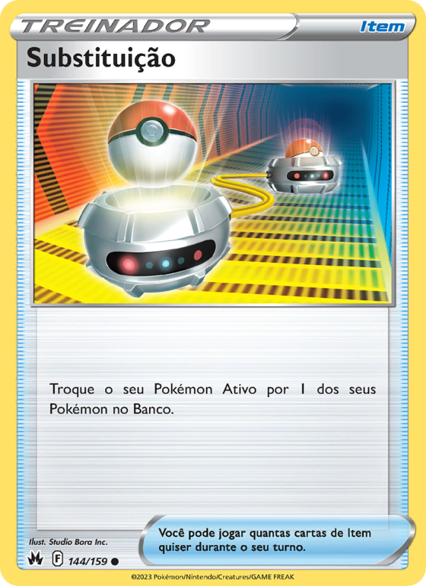 Substituição 144 — Realeza Absoluta (Portuguese Pokémon TCG card)