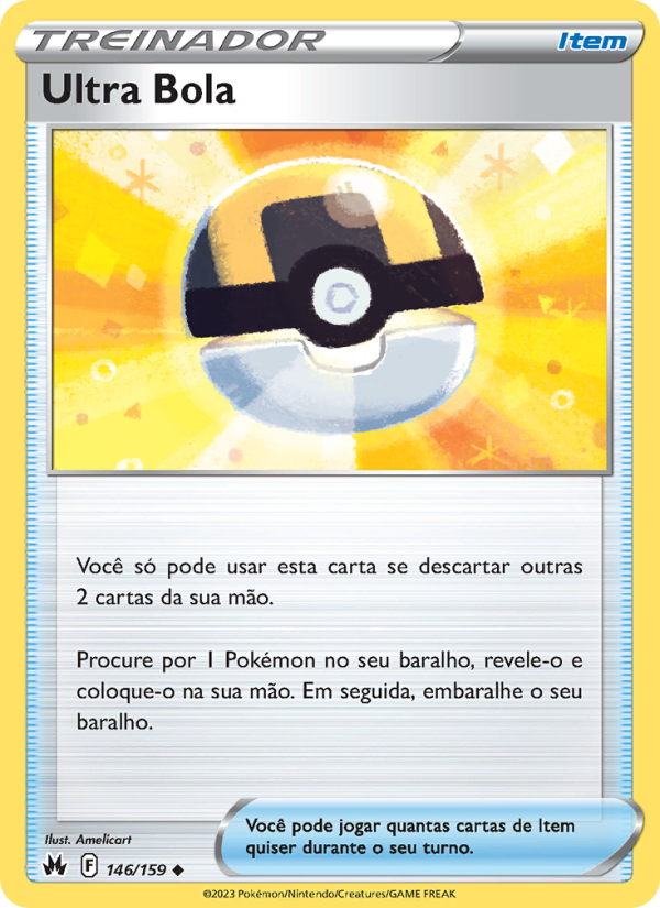 Ultra Bola 146 — Realeza Absoluta (Portuguese Pokémon TCG card)
