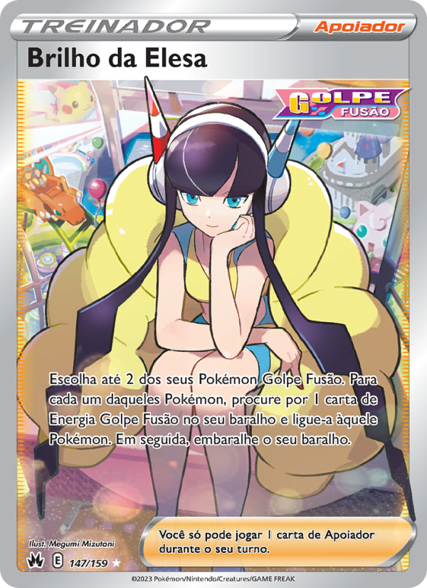 Brilho da Elesa 147 — Realeza Absoluta (Portuguese Pokémon TCG card)