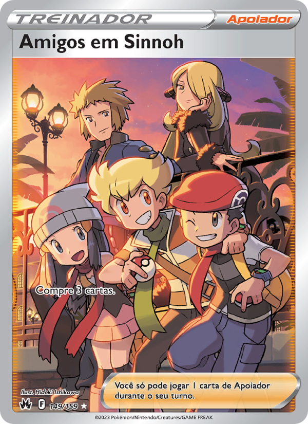 Amigos em Sinnoh 149 — Realeza Absoluta (Portuguese Pokémon TCG card)