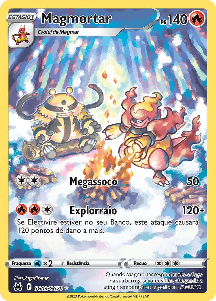 Magmortar GG03 — Realeza Absoluta Galeria de Galar (Portuguese Pokémon TCG card)