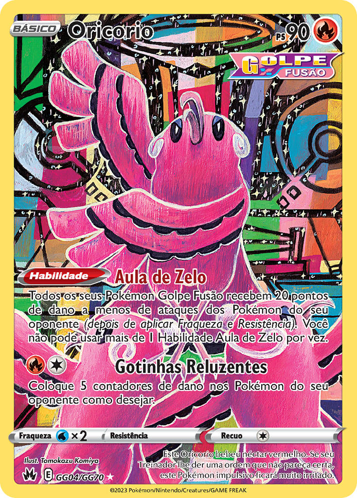 Oricorio GG04 — Realeza Absoluta Galeria de Galar (Portuguese Pokémon TCG card)