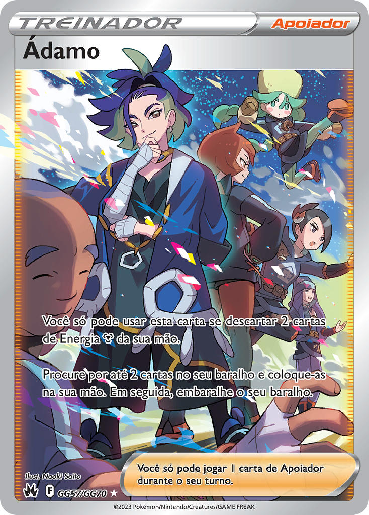 Ádamo GG57 — Realeza Absoluta Galeria de Galar (Portuguese Pokémon TCG card)