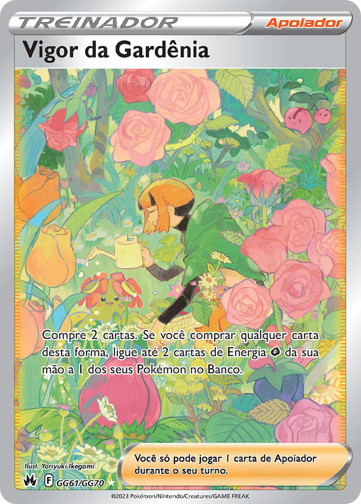 Vigor da Gardênia GG61 — Realeza Absoluta Galeria de Galar (Portuguese Pokémon TCG card)