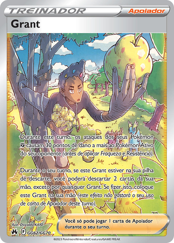 Grant GG62 — Realeza Absoluta Galeria de Galar (Portuguese Pokémon TCG card)