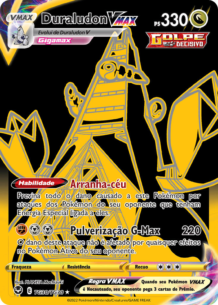 Duraludon VMAX TG30 — Tempestade Prateada Galeria de Treinador (Portuguese Pokémon TCG card)