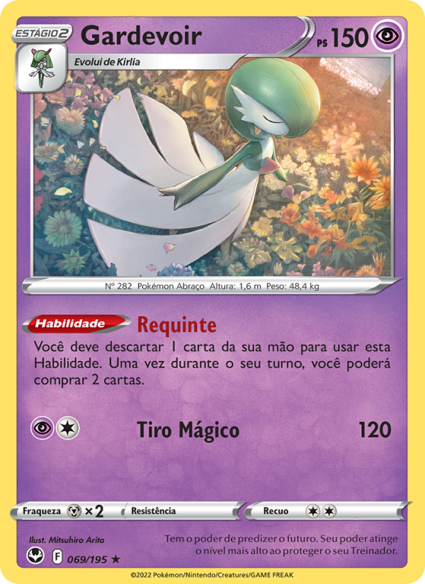 Gardevoir 069 — Tempestade Prateada (Portuguese Pokémon TCG card)