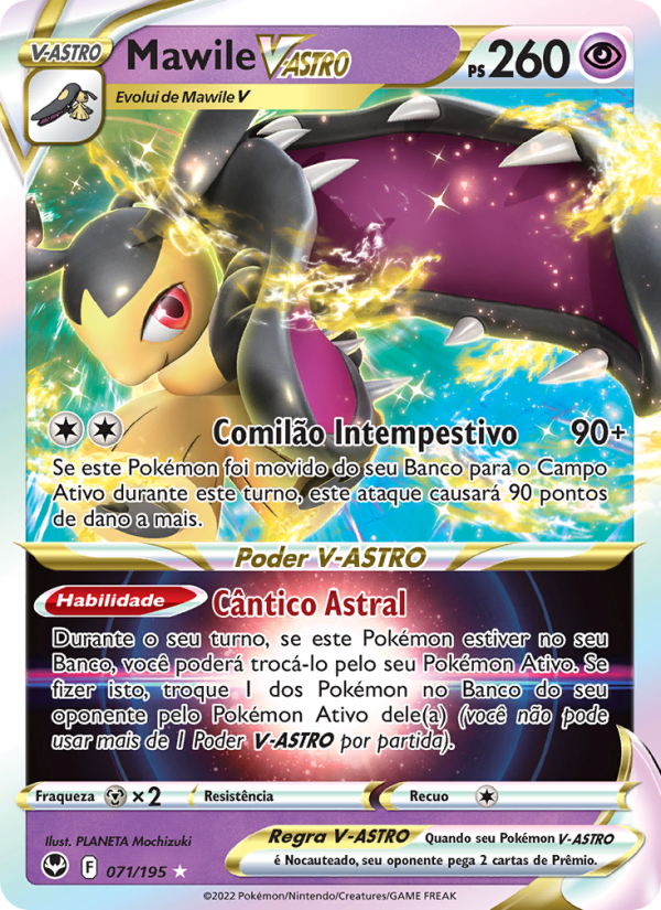 Mawile V-ASTRO 071 — Tempestade Prateada (Portuguese Pokémon TCG card)