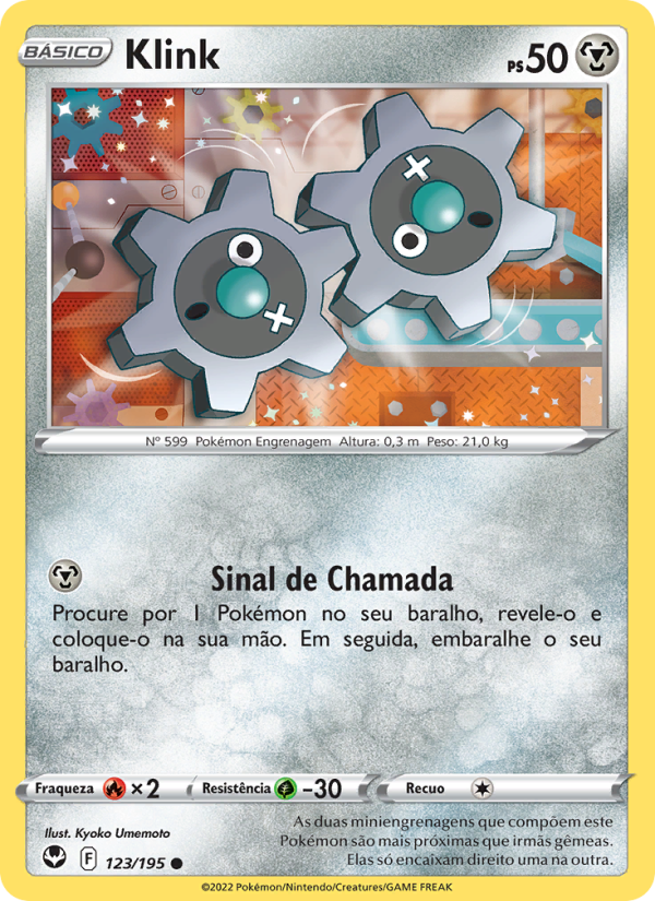 Klink 123 — Tempestade Prateada (Portuguese Pokémon TCG card)