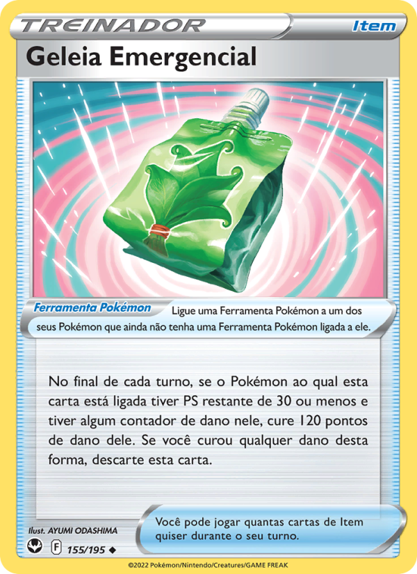 Geleia Emergencial 155 — Tempestade Prateada (Portuguese Pokémon TCG card)