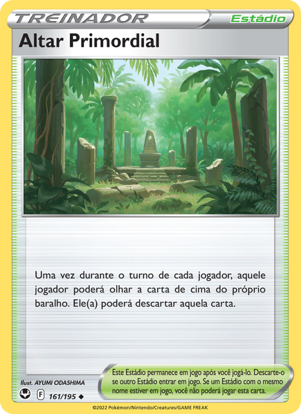 Altar Primordial 161 — Tempestade Prateada (Portuguese Pokémon TCG card)