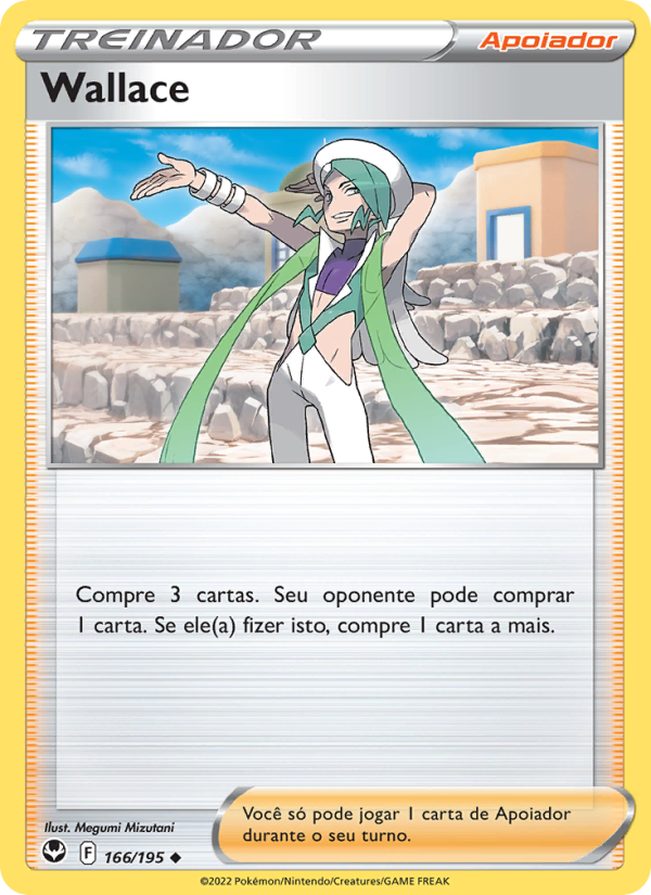 Wallace 166 — Tempestade Prateada (Portuguese Pokémon TCG card)