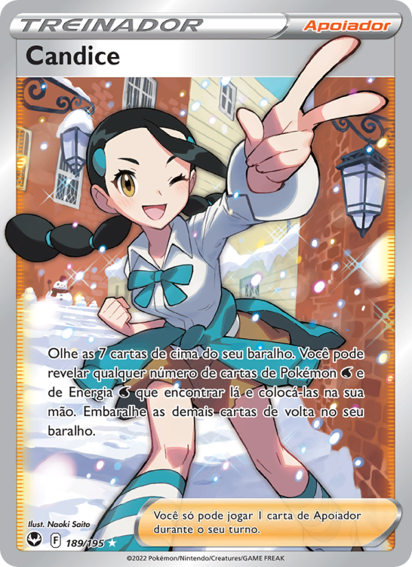 Candice 189 — Silver Tempest (Portuguese Pokémon TCG card)