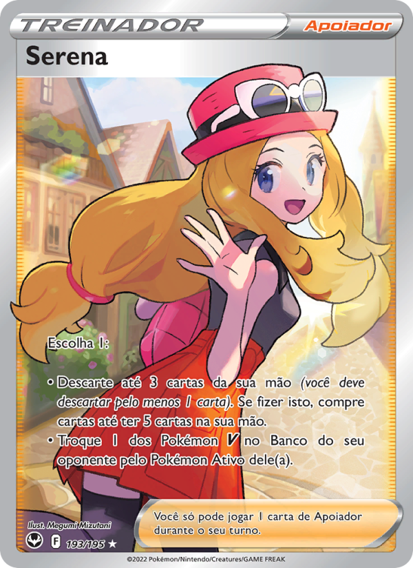Serena 193 — Tempestade Prateada (Portuguese Pokémon TCG card)